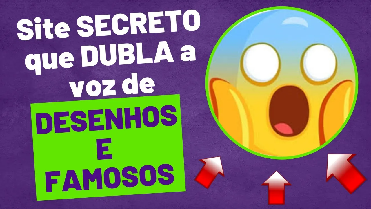 Site SECRETO que faz DUBLAGEM da voz de DESENHOS e pessoas FAMOSAS